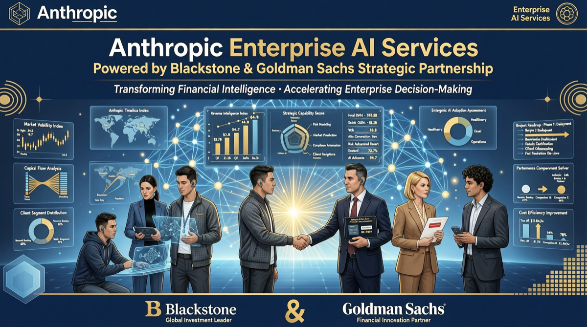 Anthropic 联手 Blackstone、Goldman Sachs 成立企业 AI 服务公司：Claude 走进中型企业核心业务