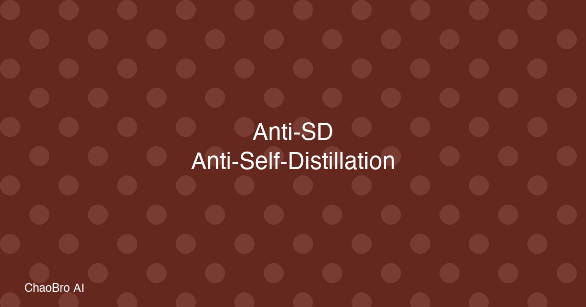Anti-Self-Distillation: Inverse Self-Distillation Accelerates Reasoning RL Training by 2–10×