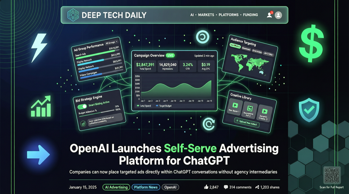 ChatGPT Ads Go Wide Open: Self-Serve Platform Launches, $250K Floor Drops to $50K, CPC Bidding Arrives
