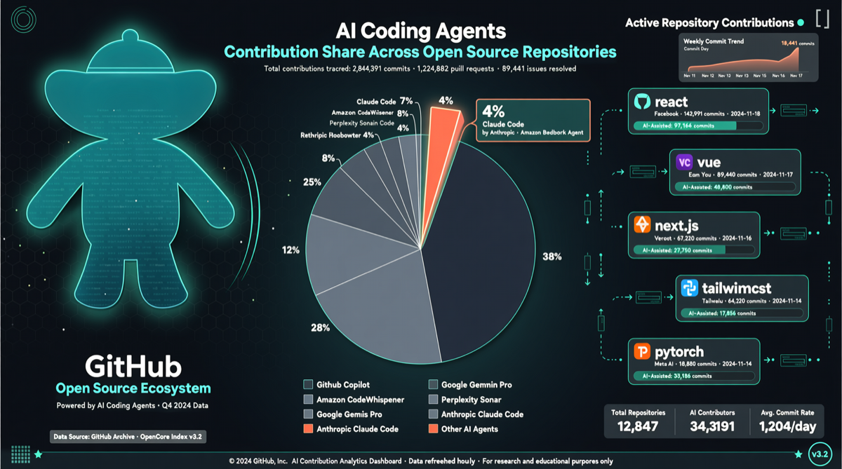 Claude Code 已贡献 GitHub 公开提交的 4%：AI 编程 Agent 正在重新定义 IDE