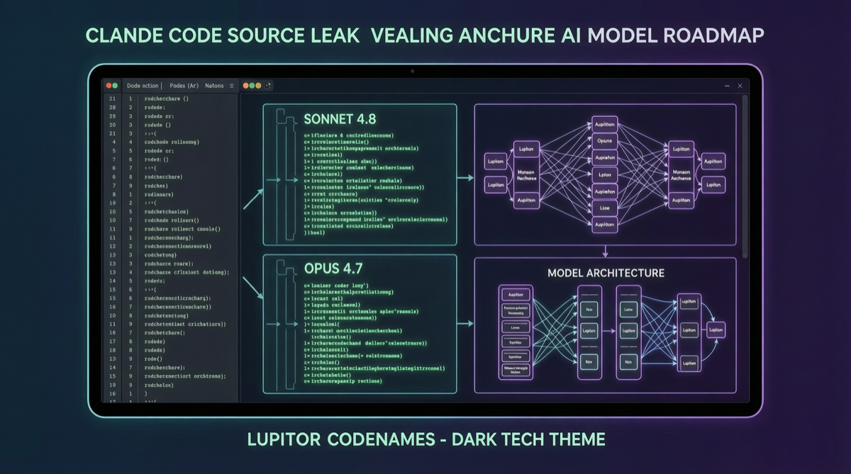 Claude Code のソースコード漏洩で Anthropic のロードマップが明らかに：Sonnet 4.8、Opus 4.7、Jupiter のコードネームが浮上