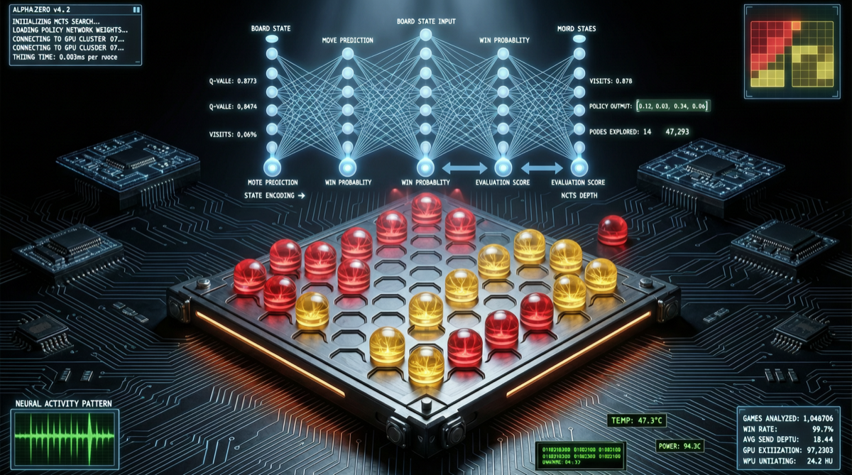 Claude Opus 4.7 从零实现 AlphaZero 自博弈管线：3 小时击败专业 solver，Agent 推理能力的分水岭