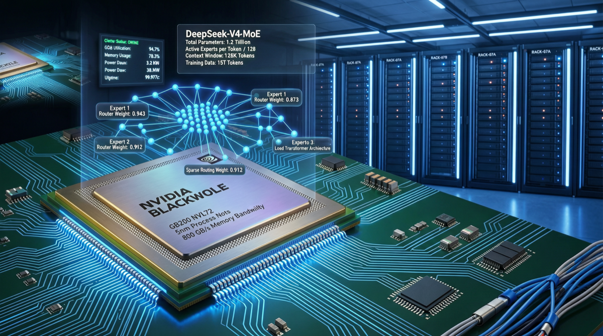 DeepSeek V4 Lands on NVIDIA Blackwell: Inference Costs for 1.6T MoE Model Drop 20x