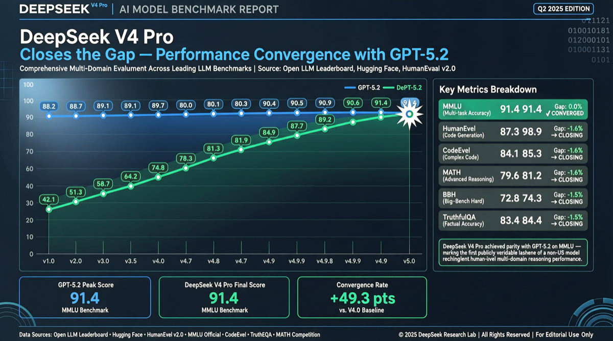 DeepSeek V4 Pro 在 FoodTruck Bench 追平 GPT-5.2：中美前沿差距缩短至 10 周