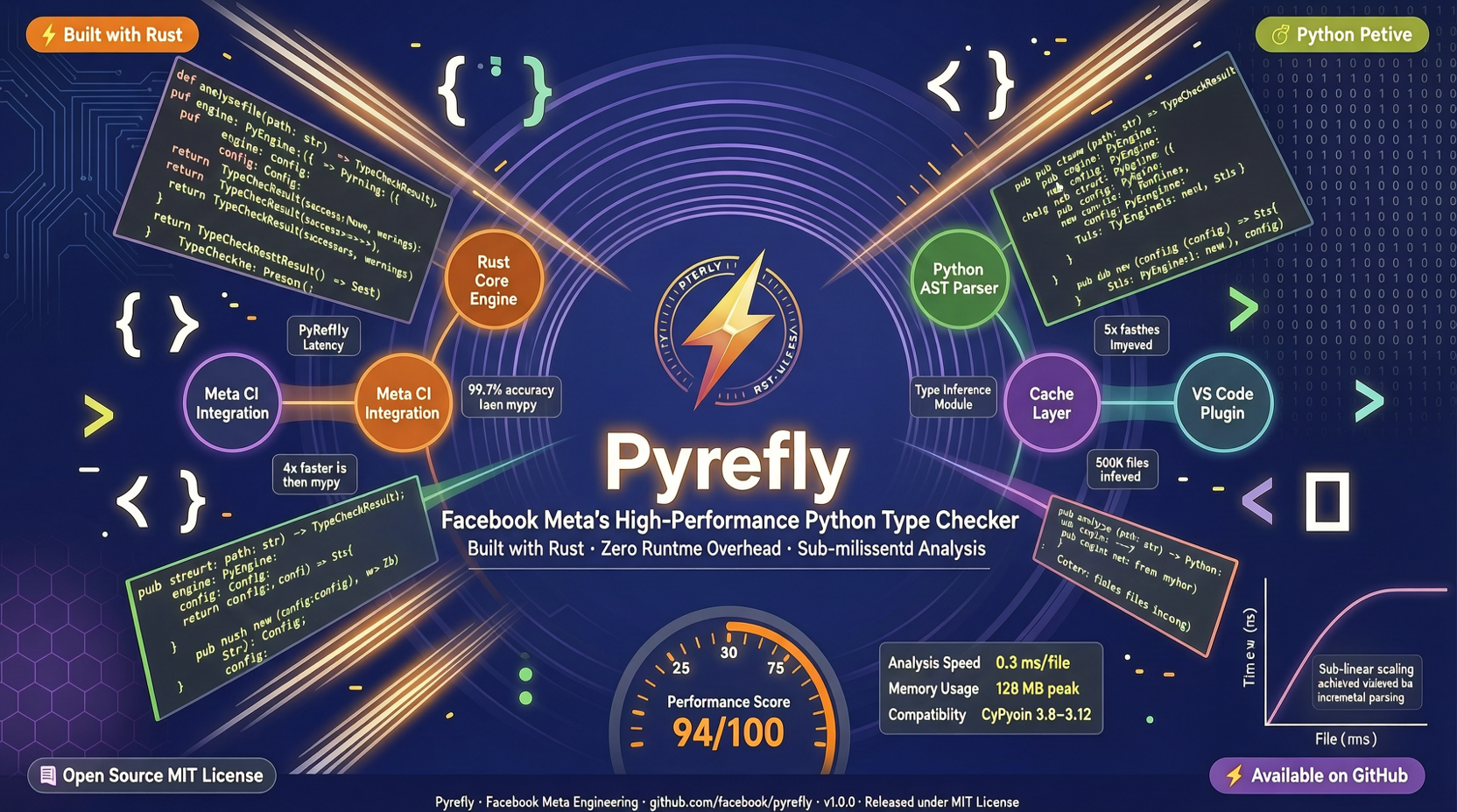 Facebook's Pyrefly: A Rust-built Python type checker — how much faster than mypy?