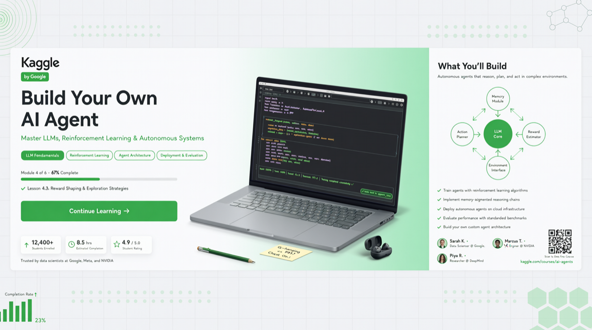 Google + Kaggle 推出免费 5 天 AI Agent 课程：用自然语言构建生产级 Agent
