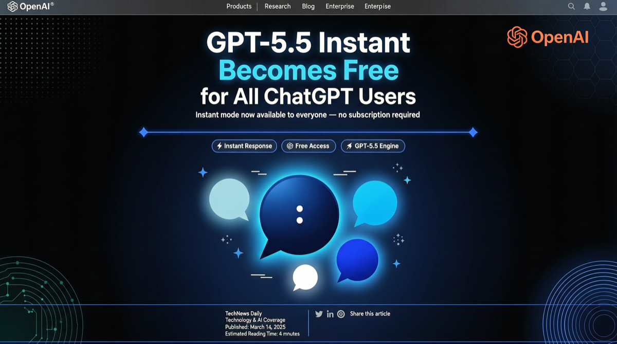 GPT-5.5 Instant Free for All: ChatGPT Finally Learned to Shut Up