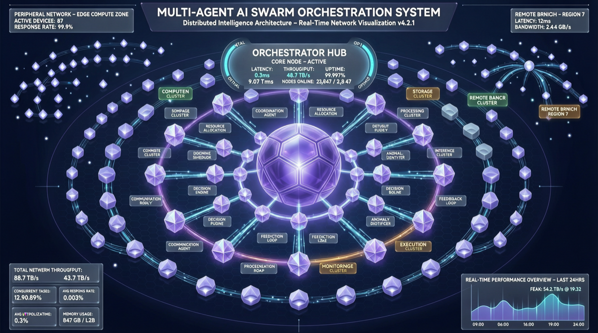 Hermes Agent v2.1 SWARM发布：无限Agent编排，一个Orchestrator管全部
