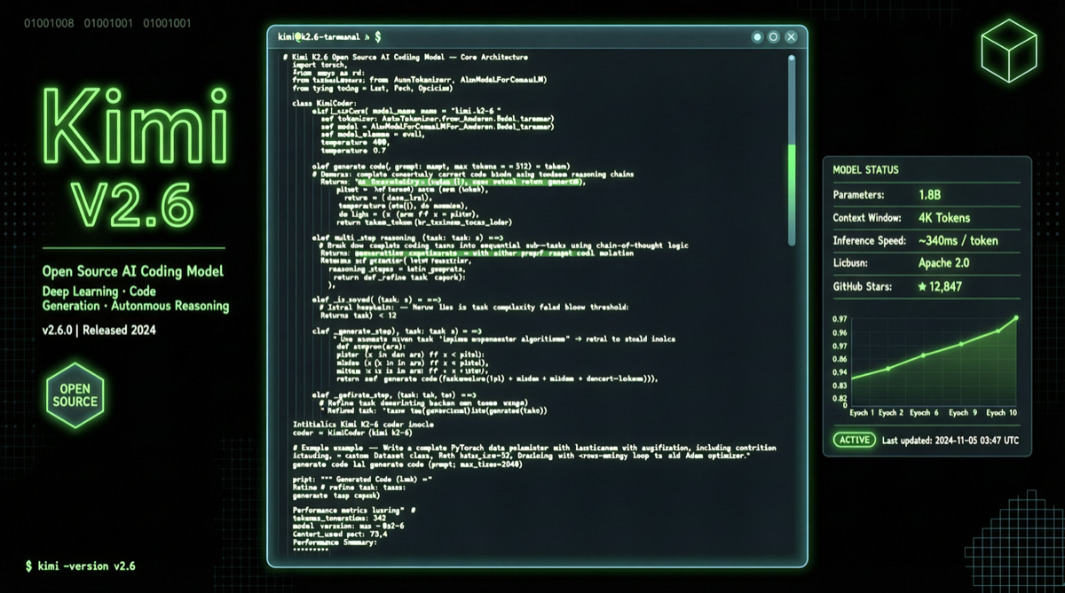 Kimi K2.6 开源编程模型：免费+OpenAI兼容，月之暗面正面硬刚 GPT/Claude