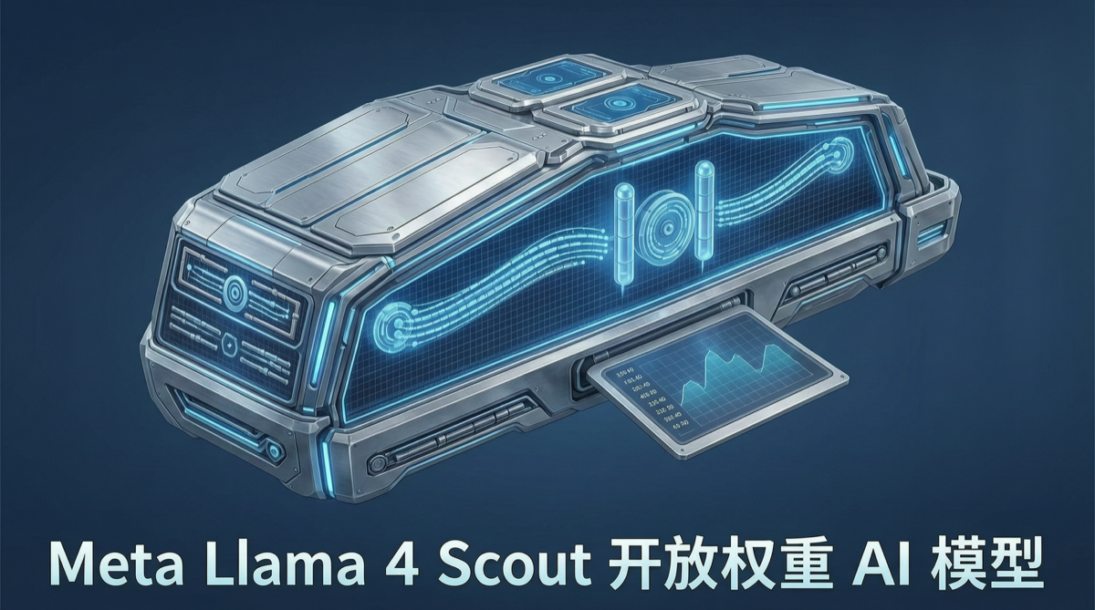 Llama 4 Scout：Meta最後のオープンウェイトMoE、10Mトークンコンテキストで入力$0.08/M