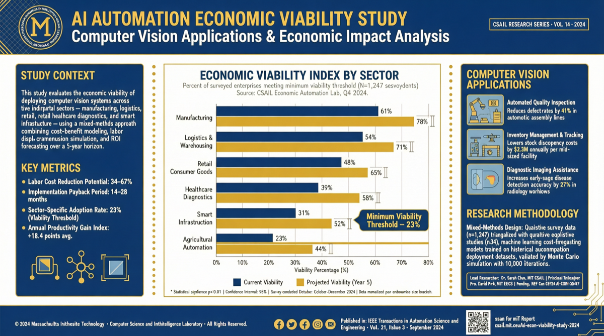 MIT CSAIL 研究：AI 自动化在经济上仅适用于 23% 的视觉主导岗位