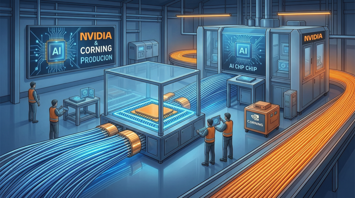 NVIDIA 联合 Corning 在纽约州启动 AI 基础设施制造大扩张：从芯片到光纤的垂直整合