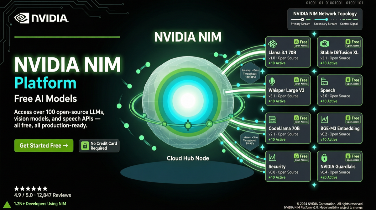NVIDIA NIM Free 100+ Frontier Models: Zero-Cost API for MiniMax M2.7, DeepSeek V3.2