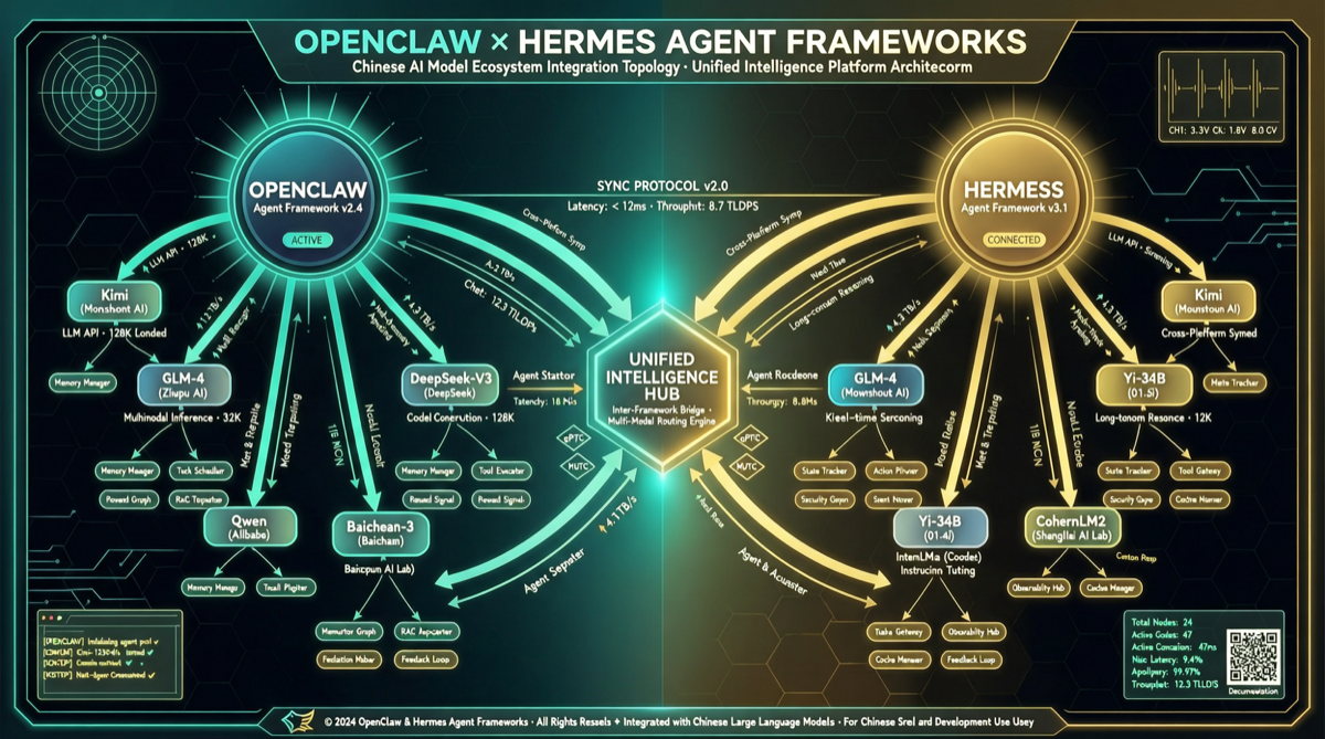 OpenClaw 与 Hermes 的双引擎时代：国产 AI Agent 框架的生态融合
