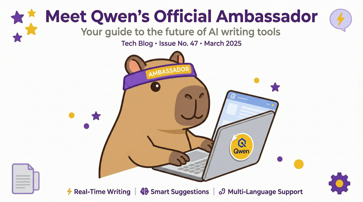 Qwen Ambassador Program Launches: A Capybara at the Keyboard, Up to $100 API Credits