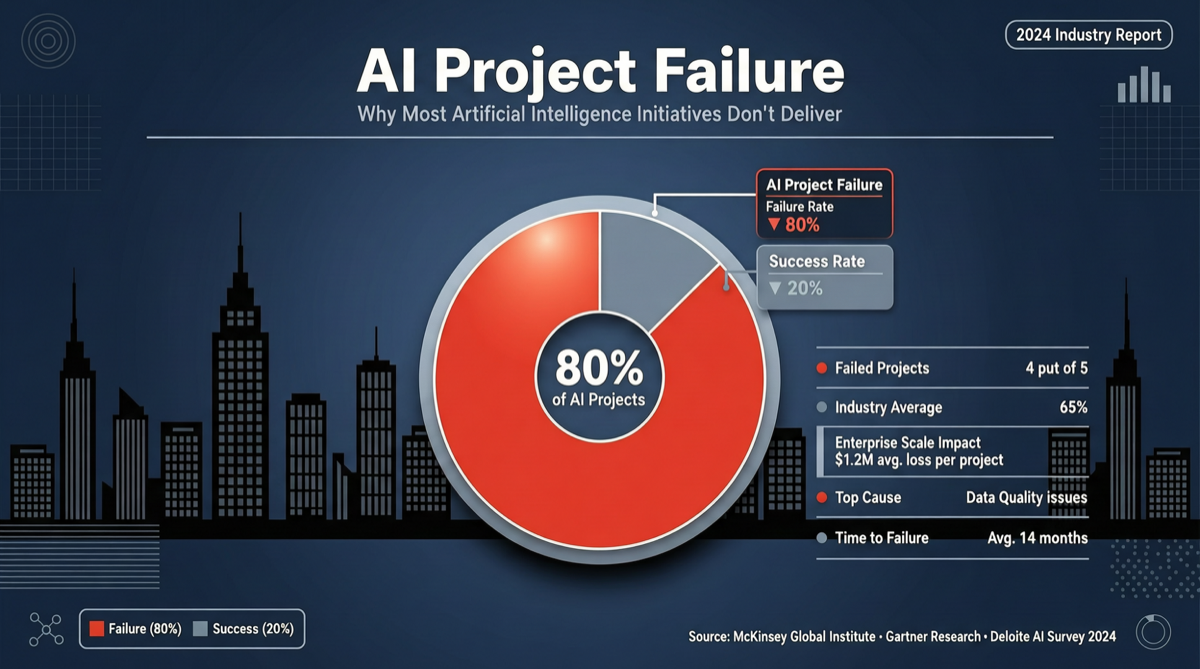 RAND 报告：80.3% 的 AI 项目未能交付商业价值，2026 年企业 AI 的真相