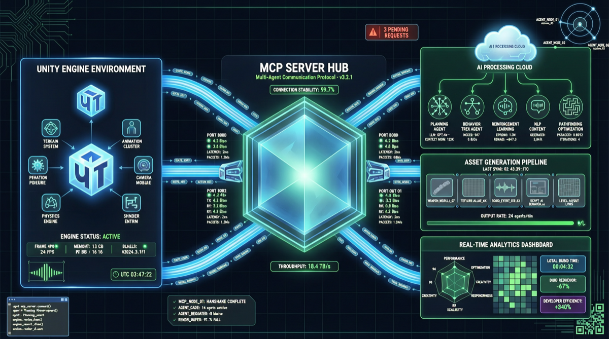 Unity AI 开放测试：游戏引擎原生内置 Agent 工具链，MCP Server 直连第三方 AI